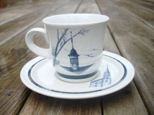 Cup & Saucer COLONIAL TIMES Noritake Pale Blue - Picture 1 of 1