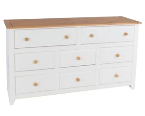 Capri 6+2 Drawer Large Chest of Drawers - Picture 1 of 9