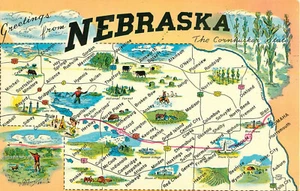Postcard Greetings From Nebraska - Imagen 1 de 2