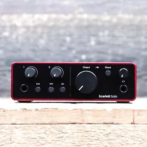 Focusrite Scarlett Solo 4th Gen Studio-Quality 2-In / 2-Out USB Audio Interface - Picture 1 of 8