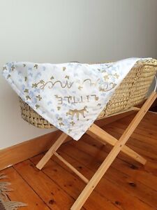 Little prince Butterflies baby blanket Blanket for moses basket