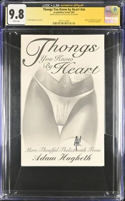 Adam Hughes THONGS YOU KNOW BY HEART 2007 Sketchbook, Signed, CGC x JSA 9.8 - Image 1 of 4