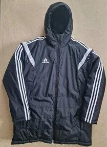 Adidas Jacket Condivo 14 Stadium Team Parka Black Hooded G77406 Mens Size XL - Picture 1 of 16