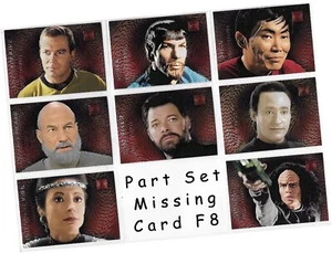 Star Trek 30 Jahre Phase 2 - 8 (von 9) Karten "Doppelgänger" Set F1-9 - F8 fehlt - Bild 1 von 5