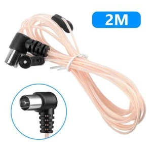 Antena FM para receptor estéreo interior 75 ohm enchufes tipo F nuevo - Imagen 1 de 8