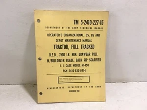 TM 5-2410-227-15. Maintenance for Tractor, full track, Model M-450. Reprint. - Picture 1 of 5