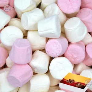 Princesa Lujosa Suave Rosa y Blanco Malvaviscos Fiesta Caja de Regalo Golosina Sin Grasa - Imagen 1 de 1