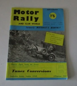 Vintage Motor Rally and Club World Magazine September 1961 - Picture 1 of 6