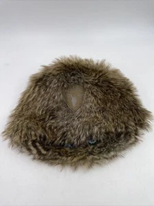 Nobis Faux Fur  Hat Winter Brown Russian Style Mens/Women's Fashion  Size Small - Picture 1 of 12
