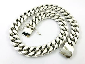 Magnificent Taxco, Mexican 925 Sterling Silver Curb Chain Necklace. 739 g, 23.5" - Picture 1 of 16