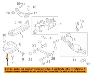 FORD OEM 11-15 Edge Suspension Components-Bracket Mount Bolt W500324S439 - Picture 1 of 2