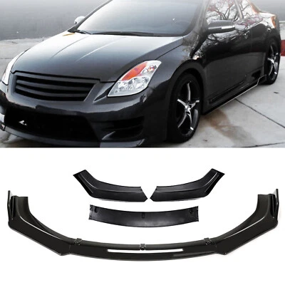 FOR NISSAN ALTIMA 07-15 Front Bumper Lip Body Kit Spoiler Glossy Black Body Kit Foto 1 de 4
