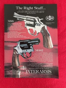 Vintage 1984 Print Ad Interarms Walther M88 & M68/2 .38 Special Advertisement - Afbeelding 1 van 2