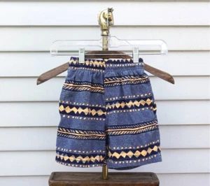 Vintage 90s Spot Sport Boys Grey Gold Tribal Board Shorts - Picture 1 of 6