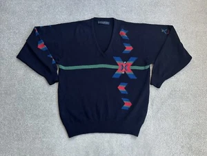 PRINGLE Nick Faldo Pullover Gr. M Sweater Golf Jumper Strickpullover 14301 Blau - Bild 1 von 11