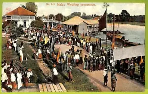 ae9334 - SINGAPUR - POSTAL DE COLECCIÓN - Procesión de bodas malaya - Imagen 1 de 1
