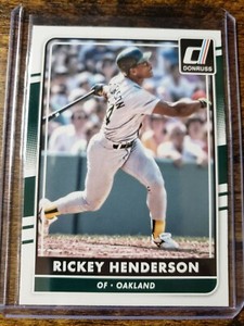 2016 Donruss Rickey Henderson #184 Oakland Athletics HOF