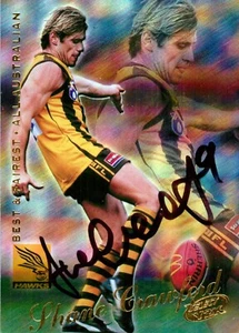 Tarjeta firmada 2000 HAWTHORN HAWKS AFL Shane Crawford totalmente australiana - Imagen 1 de 2