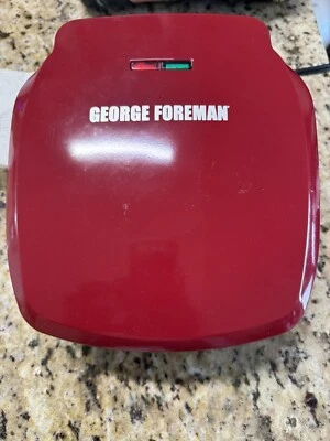 George Foreman GR320FRC Copper Nonstick Countertop Electric Grill Panini Press - Image 1 of 3