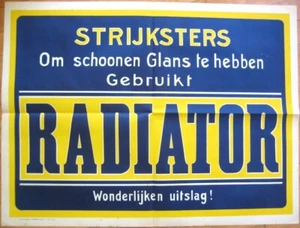 Laundry / Ironing Advertising 1930s European Poster: 'RADIATOR' - Picture 1 of 1