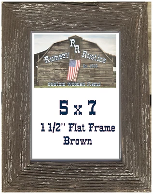 Marco de fotos de granero primitivo rústico madera envejecida 5x7" turquesa madera envejecida Foto 1 de 4