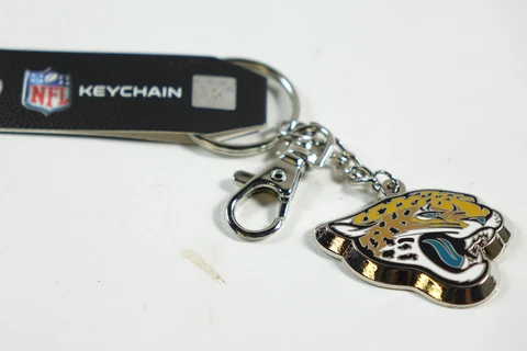 Football NFL Jacksonville Jaguars Gold-Tone Zamac Keychain Cover