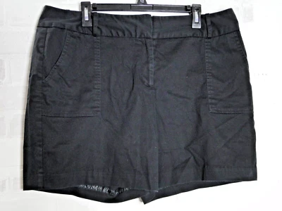 Worthington Modern Fit Shorts Adult 18 Women’s Black Stretch Mid Rise Casual - Image 1 of 4