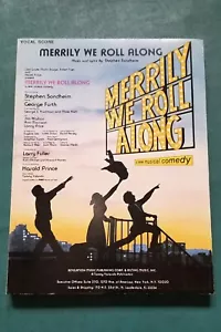 Merrily We Roll Along Vocal Score Songbook Sheet Music 1981 Revelation 251 Pages - Picture 1 of 4
