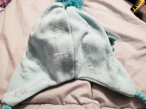 Athletech Girls' light blue Hat & Gloves - with Stars L/XL - Picture 1 of 7