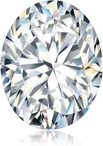 Lab Grown 2.00 CT CVD Diamond Single Oval Cut VVS1 Clarity D-F White Colorless - Picture 1 of 10