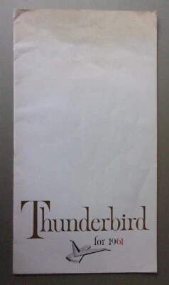 FORD THUNDERBIRD orig 1961 USA Mkt LARGE SIZE De Luxe 20pp Sales Brochure - Image 1 of 4