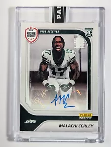 2024 Panini Instant NFL Rookie Premier RPS Malachi Corley Auto RC #D /49 - Bild 1 von 2