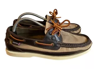 Chatham Marrón Barco Zapatos Para Hombre Cuero Lona Darwin G2 Cubierta Náutica Reino Unido 7 - Imagen 1 de 11