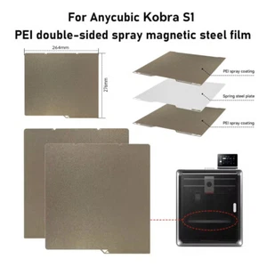Double Side Textured PEI Sheet for Anycubic Kobra S1/S1 Combo Spring Steel Sheet - Afbeelding 1 van 11