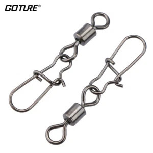200pcs/lot Stainless Rolling Swivels with Nice Snap MS+ZQ Fishing Snap Swivels - Picture 1 of 5