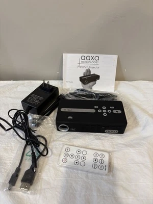 AAXA P4 Windows CE 6 Pico Projector Portable Handheld Mini DLP VGA AV Office - Image 1 of 4