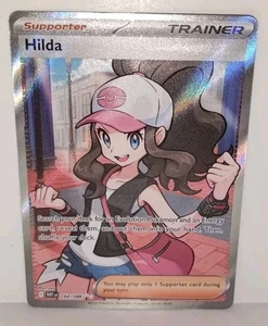 Pokémon TCG Hilda 164/086 Full Art Ultra Rare White Flare Holo Trainer Supporter - Picture 1 of 5