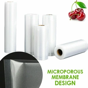 Food Vacuum Sealer Rolls Bags Vaccum Food Storage Saver Seal Bags Pack Embossed - Picture 1 of 32