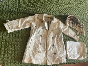Burberry Mantel Kind 98 Cm mit Kapuze und Aufbewahrungssack, wie Neu Original. - Bild 1 von 14