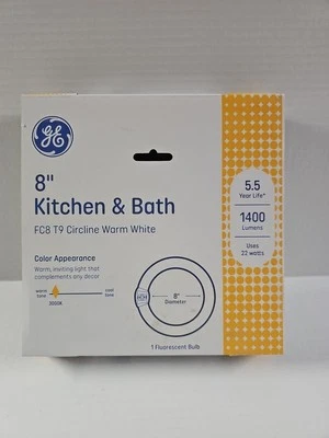 GE 11084 Circline Kitchen/Bath Appliance Fluorescent Light Bulb, 22 Watt - - Image 1 of 2
