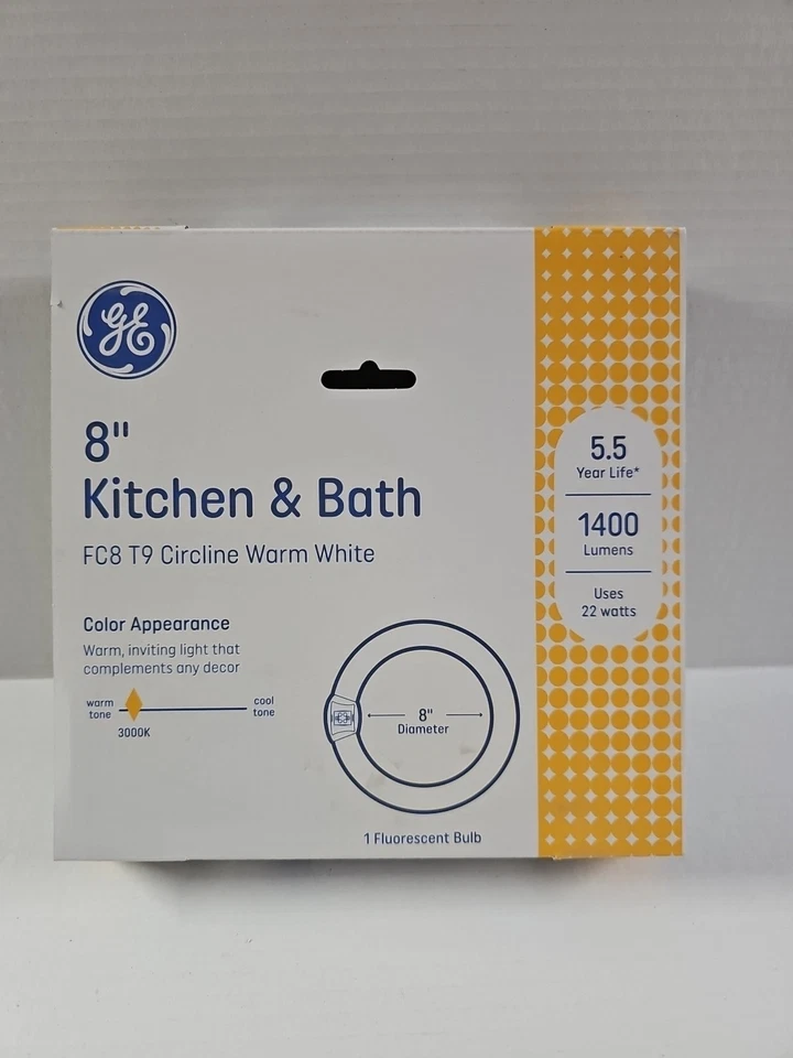 GE 11084 Circline Kitchen/Bath Appliance Fluorescent Light Bulb, 22 Watt - - Image 1 of 2