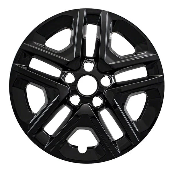 ONE SINGLE FOR 2017-2021 JEEP COMPASS SPORT 16" BLACK WHEEL SKIN # IMP424BLK NEW - Image 1 of 3