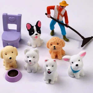 Home Decor Puppy Miniature Figurines Dog Ornaments Fairy Garden Accessorie - Picture 1 of 12