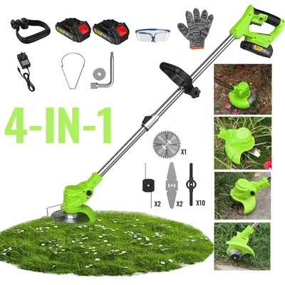 21V Akku Rasentrimmer und Freischneider Conentool 2x21V mit (2)x2Ah Batterie - Bild 1 von 4