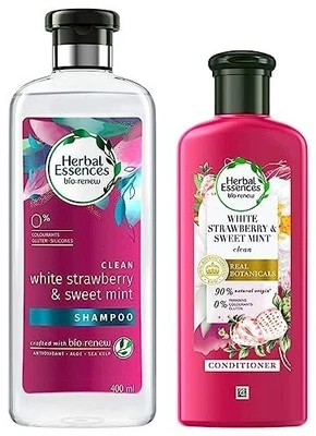 Herbal Essences White Strawberry Shampoo 400ml and Conditioner 240ml Set - Image 1 of 4
