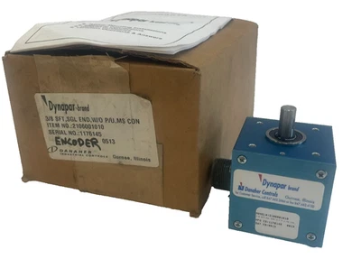NEW DYNAPAR 2106001010 INCREMENTAL ENCODER 3/8 SFT, SIGAL END W/0 P/U. MS CON - Image 1 of 4