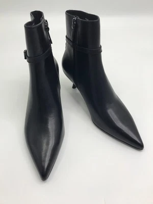 ASH Britney Botín Botín Tacón Gatito Cuero Negro 41/ EE. UU. 11 NUEVO SIN CAJA Foto 1 de 4