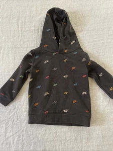 Nike Hoodie Sweater Black Spell Out All Over Print Unisex Size (18 Months) - Picture 1 of 8