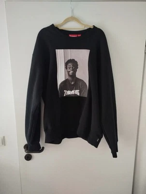 Supreme x Thrasher Crewneck Sweatshirt Black * Harold Hunter Size L - Image 1 of 4