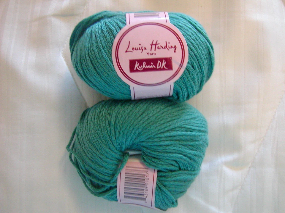 2 SKEINS - LOUISA HARDING - Kashmir DK - Color # 15 -- JADE -232 yards  - Image 1 of 1